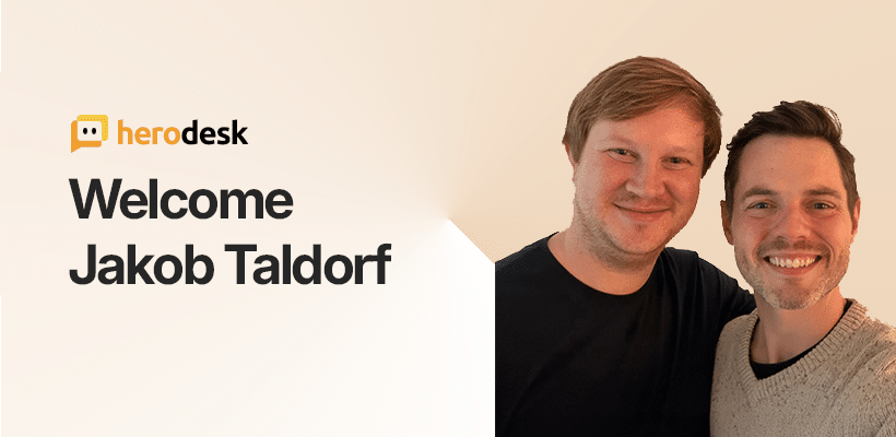 Jakob Taldorf und Herodesk-Gründer Anders Eiler.