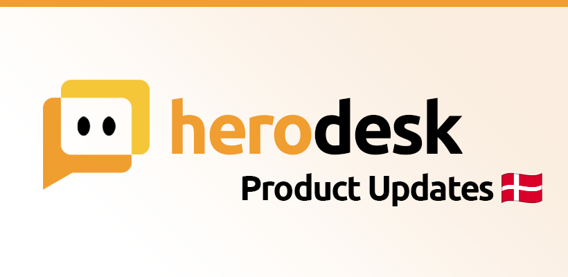 Herodesks produktopdateringsgrafik med et dansk flag.
