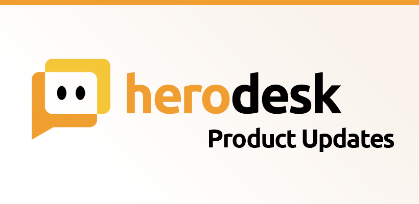 Herodesks logografik for produktopdateringer.